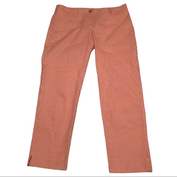 Ann Taylor Pants - Ann Taylor Size 4 Striped Ankle Pants